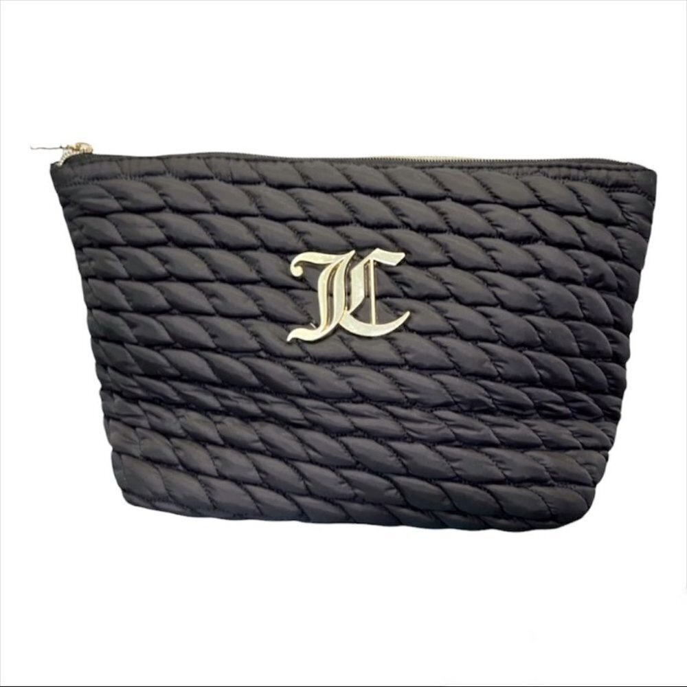Juicy Couture Black Quilted Make up Bag